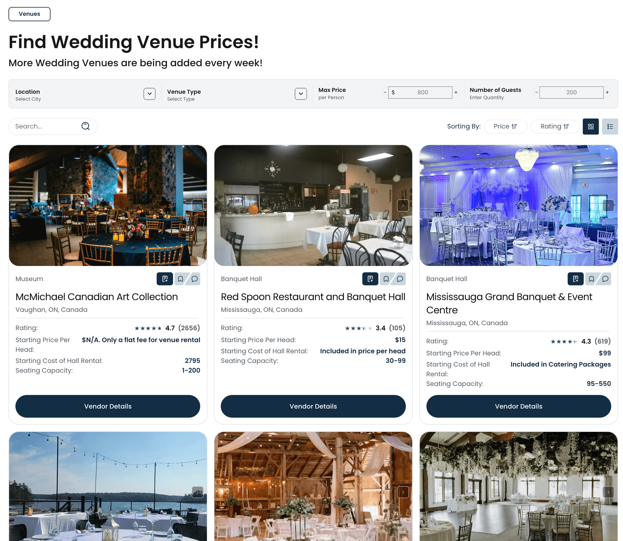 Find Vendors Near You feature screenshot